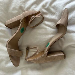 Nude Suede Heels by Vince Camuto
